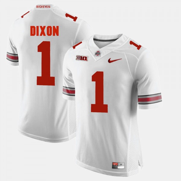 Ohio State Buckeyes Johnnie Dixon Men's #1 Game Alumni White College Football Jersey 2404MDMQ4